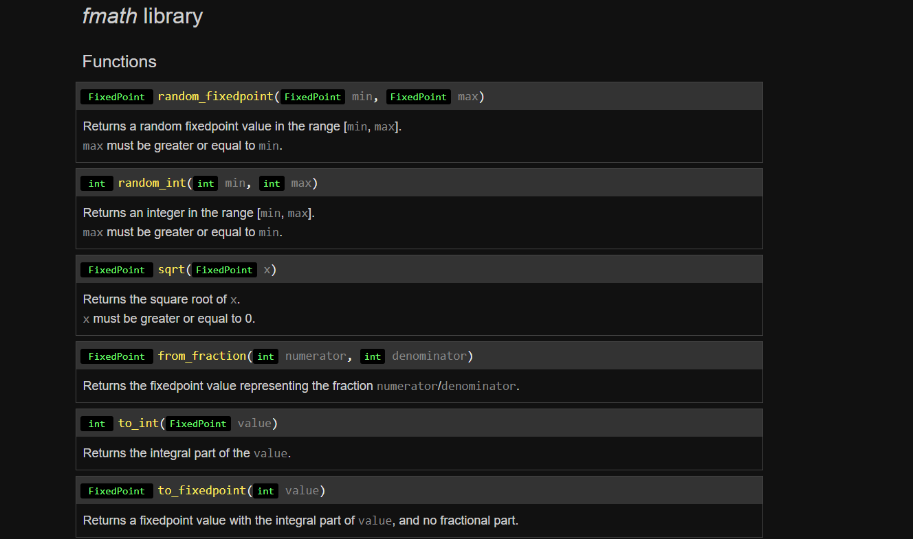 PewPew Live API Fmath